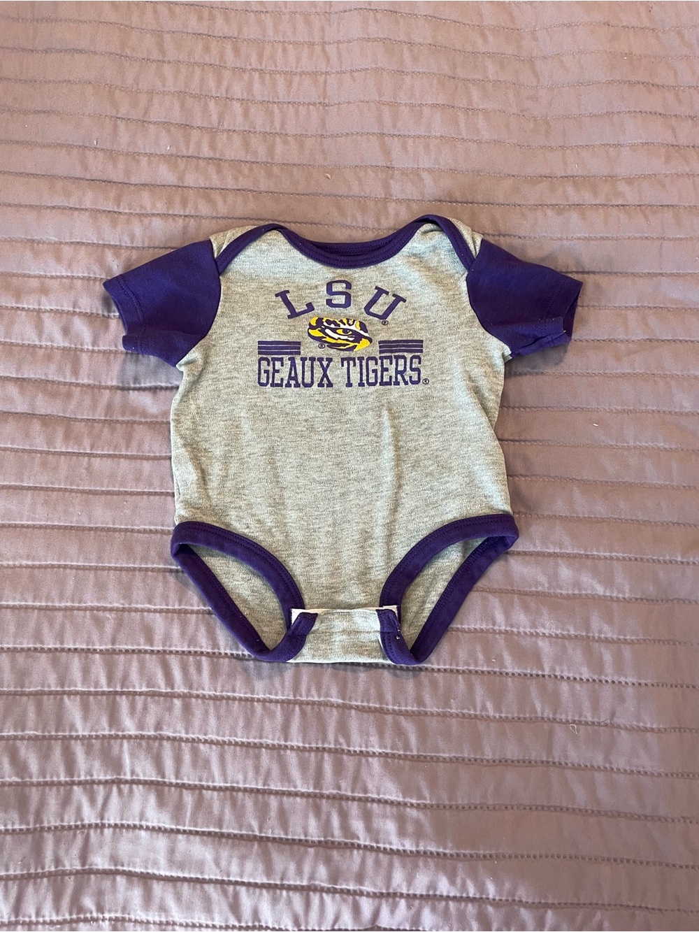 LSU Tigers baby bodysuit 3-6M Geaux Tigers Football Game Day